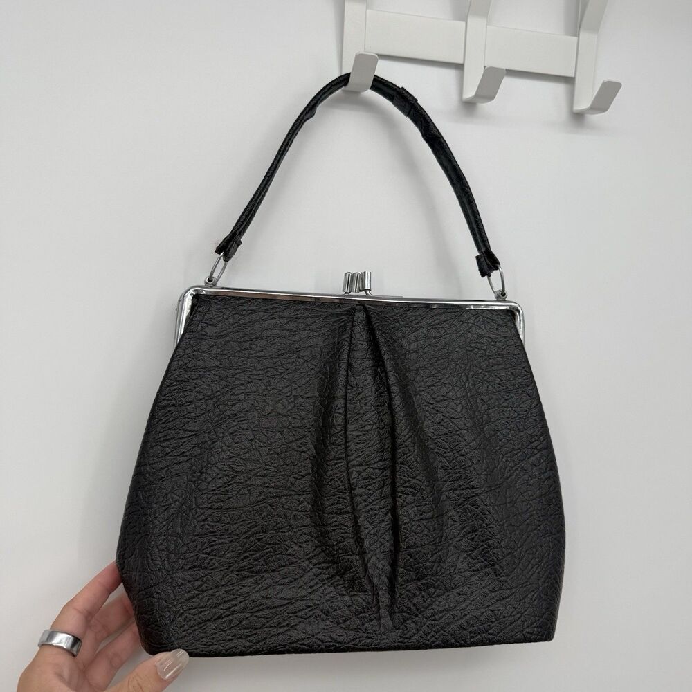Vintage Unbranded Structured Purse Bag Evening Formal - Picture 8 of 11